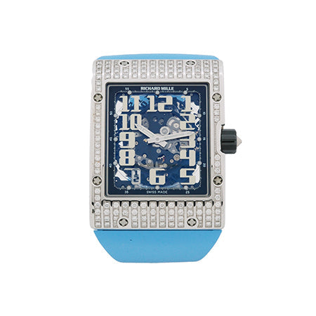 Richard Mille RM 016 Automatic Extra Flat White Gold Diamond “Full Blue”