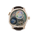 Greubel Forsey GMT型號 Earth 長方形切割 Diamond Rose Gold Edition