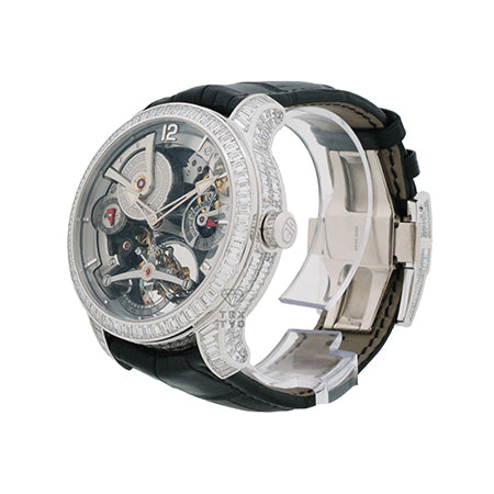 Greubel Forsey Double Tourbillon 30°型號 長方形切割 White Gold Edition