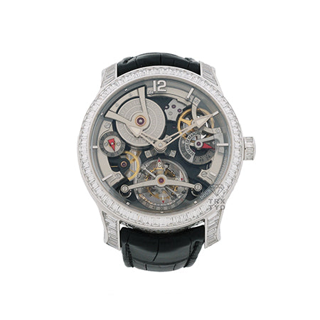 Greubel Forsey Double Tourbillon 30°型號 長方形切割 White Gold Edition