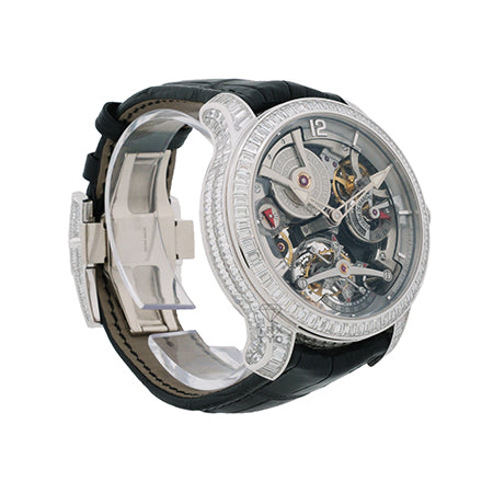 Greubel Forsey Double Tourbillon 30°型號 長方形切割 White Gold Edition