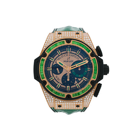 Hublot king power WBC Special EditionFull Pave diamond 703.OX.0218.HR.0918.WBC15