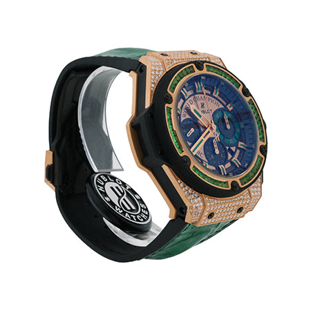 Hublot king power WBC Special EditionFull Pave diamond 703.OX.0218.HR.0918.WBC15
