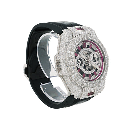 Hublot 宇舶 Unico 高級珠寶 全鑲長方形鑽石 & 紅寶石